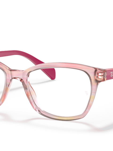 Ray-Ban Eyeglasses Children Rb1591 Optics Kids Prescription - Fuxia Frame Clear Lenses 48-16 Polarized