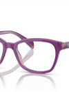 Ray-Ban Eyeglasses Children Rb1591 Optics Kids Prescription - Top Purple & Pink & Beige Frame Clear Lenses 48-16 Polarized