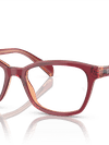 Ray-Ban Eyeglasses Children Rb1591 Optics Kids Prescription - Top Red & Violet & Orange Frame Demo Lens Lenses 48-16 Polarized