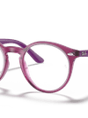 Ray-Ban Eyeglasses Children Rb1594 Optics Kids Prescription - Violet Frame Clear Lenses 44-19 Polarized