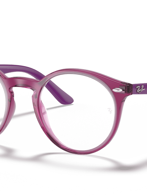 Ray-Ban Eyeglasses Children Rb1594 Optics Kids Prescription - Violet Frame Clear Lenses 44-19 Polarized