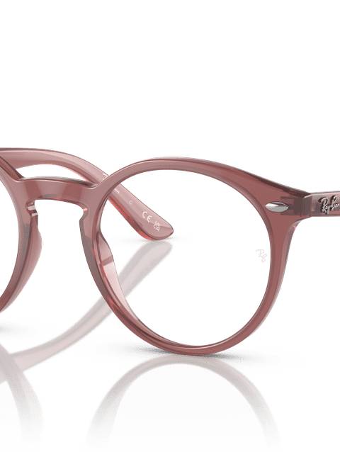 Ray-Ban Eyeglasses Children Rb1594 Optics Kids Prescription - Opal Pink Frame Demo Lens Lenses 44-19 Polarized