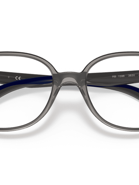 Ray-Ban Eyeglasses Children Rb1598 Optics Kids Prescription - Blue Frame Clear Lenses 47-16 Polarized