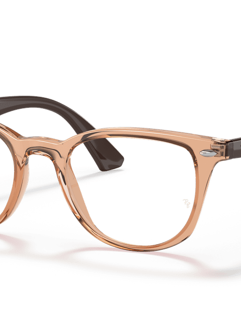 Ray-Ban Eyeglasses Children Rb1601 Optics Kids Prescription - Dark Brown Frame Clear Lenses 46-18 Polarized