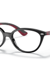 Ray-Ban Eyeglasses Children Rb1612 Optics Kids Prescription - Bordeaux On Rubber Grey Frame Clear Lenses 48-15 Polarized