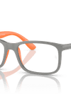 Ray-Ban Eyeglasses Children Rb1621 Optics Kids Bio-based Prescription - Grey On Orange Frame Clear Lenses 47-15 Polarized