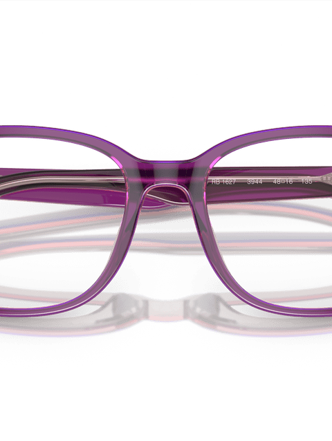 Ray-Ban Eyeglasses Children Rb1627 Optics Kids Prescription - Top Purple & Pink & Beige Frame Demo Lens Lenses 46-16 Polarized