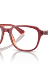 Ray-Ban Eyeglasses Children Rb1627 Optics Kids Prescription - Top Red & Violet & Orange Frame Clear Lenses 46-16 Polarized