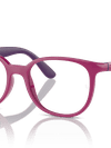 Ray-Ban Eyeglasses Children Rb1631 Optics Kids Bio-based Prescription - Fuchsia On Violet Frame Clear Lenses 45-16