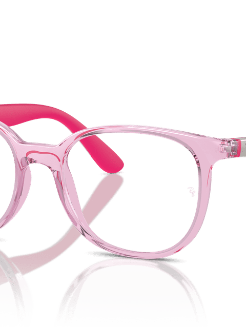 Ray-Ban Eyeglasses Children Rb1631 Optics Kids Bio-based Prescription - Grey On Fuchsia Frame Clear Lenses 45-16