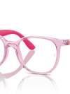 Ray-Ban Eyeglasses Children Rb1631 Optics Kids Bio-based Prescription - Grey On Fuchsia Frame Clear Lenses 47-16