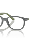 Ray-Ban Eyeglasses Children Rb1632 Optics Kids Bio-based Prescription - Dark Grey On Green Frame Clear Lenses 46-16