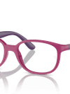 Ray-Ban Eyeglasses Children Rb1632 Optics Kids Bio-based Prescription - Fucsia On Violet Frame Clear Lenses 48-16