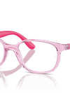 Ray-Ban Eyeglasses Children Rb1632 Optics Kids Bio-based Prescription - Grey On Fuchsia Frame Clear Lenses 46-16