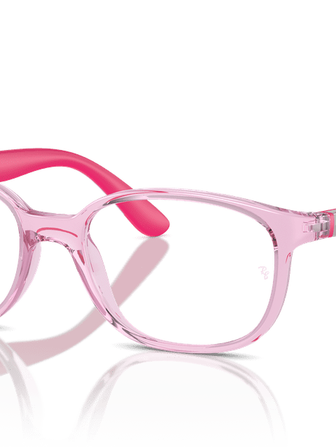 Ray-Ban Eyeglasses Children Rb1632 Optics Kids Bio-based Prescription - Grey On Fuchsia Frame Clear Lenses 46-16