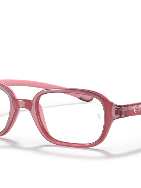 Ray-Ban Eyeglasses Children Rb9074 Optics Kids Prescription - Pink Frame Clear Lenses 37-16 Polarized