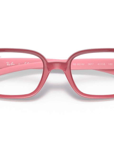 Ray-Ban Eyeglasses Children Rb9074 Optics Kids Prescription - Pink Frame Clear Lenses 37-16 Polarized