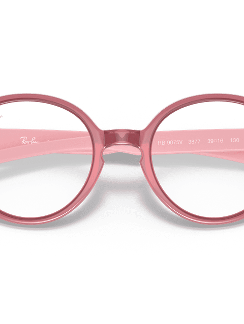 Ray-Ban Eyeglasses Children Rb9075 Optics Kids Prescription - Pink Frame Clear Lenses 37-16 Polarized