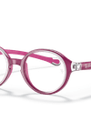 Ray-Ban Eyeglasses Children Rb9075 Optics Kids Prescription - Transparent On Fuxia Frame Clear Lenses 35-16 Polarized