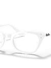 Ray-Ban Eyeglasses Children Miss Burbank Optics Kids Prescription - White Frame Clear Lenses 41-18 Polarized