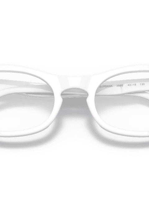 Ray-Ban Eyeglasses Children Miss Burbank Optics Kids Prescription - White Frame Clear Lenses 41-18 Polarized