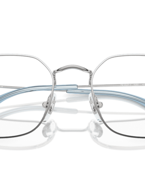 Ray-Ban Eyeglasses Children Rb9594v Optics Kids Prescription - Silver Frame Clear Lenses 47-19 Polarized