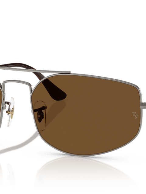 Ray-Ban Sunglasses Unisex Explorer V - Gunmetal Frame Brown Lenses 57-17 Polarized