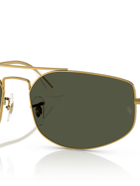 Ray-Ban Sunglasses Unisex Explorer V - Legend Gold Frame Green Lenses 57-17