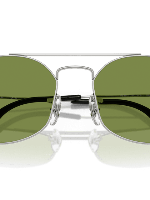 Ray-Ban Sunglasses Unisex Explorer V - Silver Frame Green Lenses 57-17