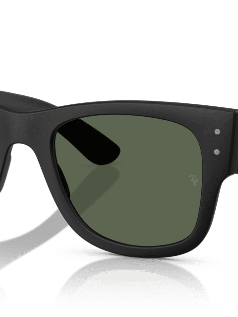 Ray-Ban Sunglasses Unisex Mega Wayfarer Liteforce - Sand Black Frame Green Lenses 50-21