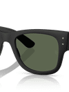 Ray-Ban Sunglasses Unisex Mega Wayfarer Liteforce - Sand Black Frame Green Lenses 52-21