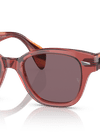 Ray-Ban Sunglasses Unisex Rb0880s - Striped Pink Havana Frame Violet Lenses 53-19 Polarized