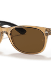 Ray-Ban Sunglasses Unisex New Wayfarer Bicolor - Black Frame Brown Lenses 55-18 Polarized