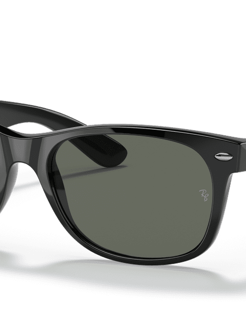 Ray-Ban Sunglasses Unisex New Wayfarer Classic - Black Frame Green Lenses 52-18