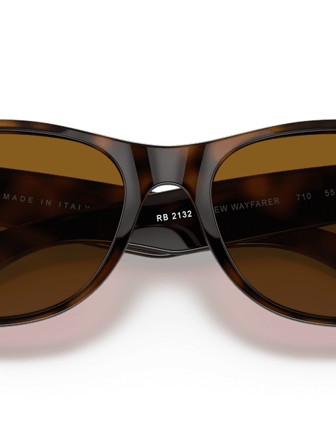 Ray-Ban Sunglasses Unisex New Wayfarer Classic - Light Havana Frame Brown Lenses 52-18