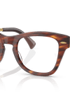 Ray-Ban Eyeglasses Unisex Rb0707vm Optics Prescription - Sand Gold Frame Clear Lenses 50-21 Polarized