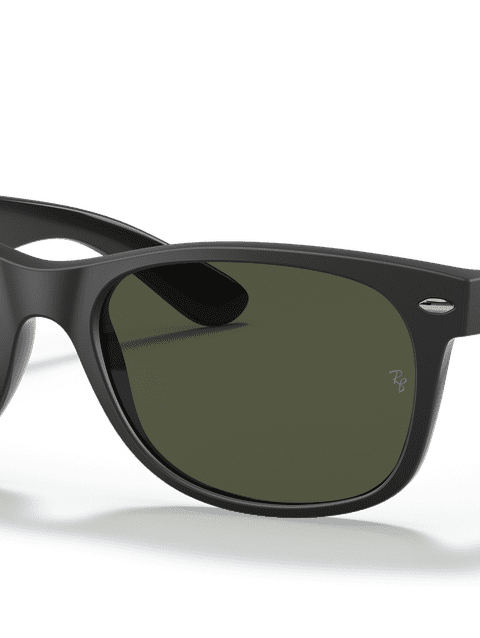 Ray-Ban Sunglasses Unisex New Wayfarer Color Mix - Black Frame Green Lenses 58-18