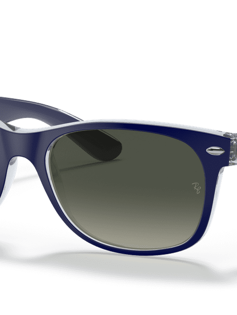 Ray-Ban Sunglasses Unisex New Wayfarer Color Mix - Blue Frame Grey Lenses 52-18