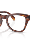 Ray-Ban Eyeglasses Unisex Rb0707 Optics Prescription - Striped Havana Frame Clear Lenses 50-21 Polarized