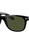 Rb2132 New Wayfarer Mickey S20 G-15 Green Solid Color Polished Black