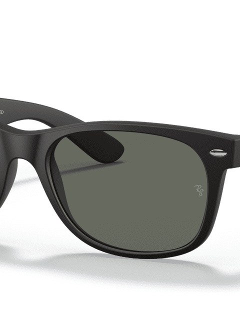 Ray-Ban Sunglasses Unisex New Wayfarer Classic - Black Frame Green Lenses 52-18 Polarized