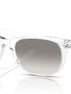 Ray-Ban Sunglasses Unisex New Wayfarer Classic - Transparent Frame Grey Lenses 55-18