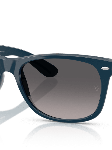 Ray-Ban Sunglasses Unisex New Wayfarer Disney Mickey & Minnie Mouse Liquid - Blue Navy Frame Grey Lenses 55-18 Polarized