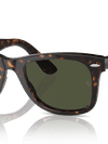 Ray-Ban Sunglasses Unisex Original Wayfarer Classic - Tortoise Frame Green Lenses 50-22