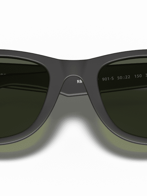 Ray-Ban Sunglasses Unisex Original Wayfarer Classic - Black Frame Green Lenses 52-22