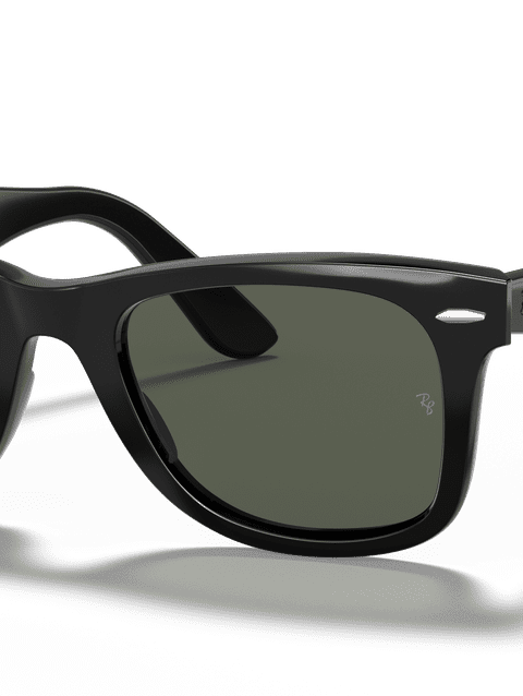 Ray-Ban Sunglasses Unisex Original Wayfarer Classic - Black Frame Green Lenses 52-22 Polarized