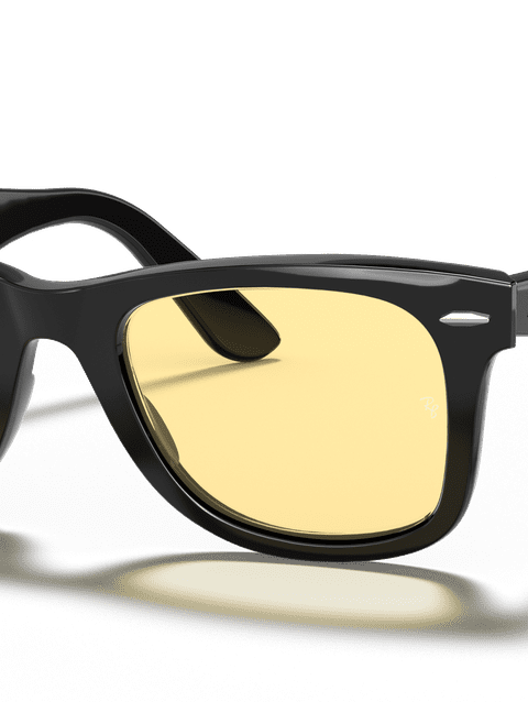 Ray-Ban Sunglasses Unisex Original Wayfarer Classic - Black Frame Yellow Lenses 52-22