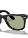 Ray-Ban Sunglasses Unisex Original Wayfarer Classic - Shiny Black Frame Green Lenses 52-22