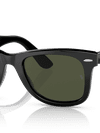 Ray-Ban Sunglasses Unisex Original Wayfarer Bio-based - Black Frame Green Lenses 52-22