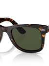 Ray-Ban Sunglasses Unisex Original Wayfarer Bio-based - Havana Frame Green Lenses 52-22